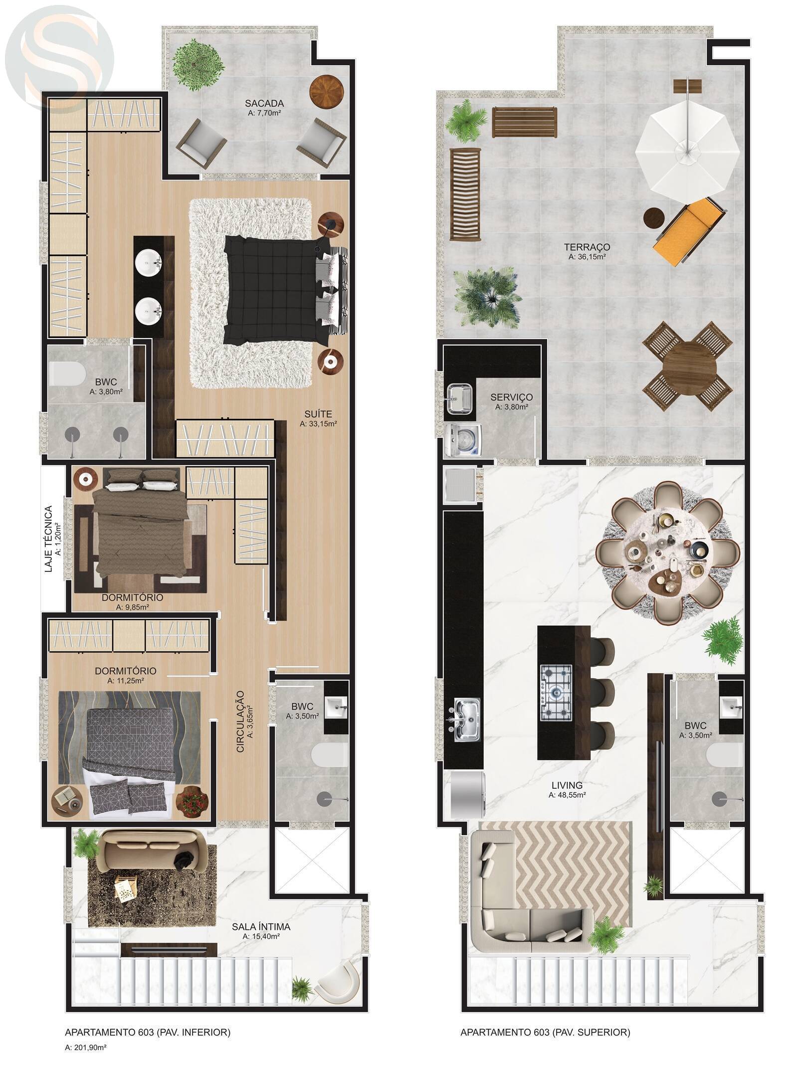 Apartamento à venda com 3 quartos, 238m² - Foto 11